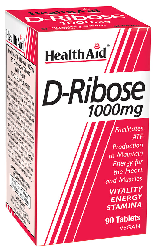 Health Aid D-Ribose 1000mg 90's - Dennis the Chemist