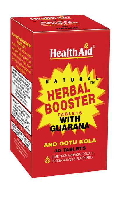 Health Aid Herbal Booster with Guarana 30's - Dennis the Chemist