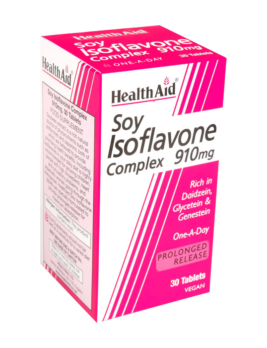Health Aid Soy Isoflavone Complex 910mg 30's - Dennis the Chemist
