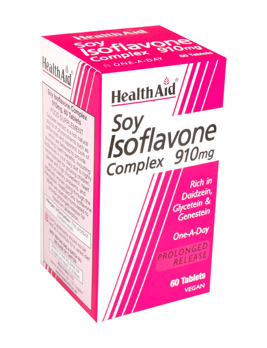 Health Aid Soy Isoflavone Complex 910mg 60's - Dennis the Chemist