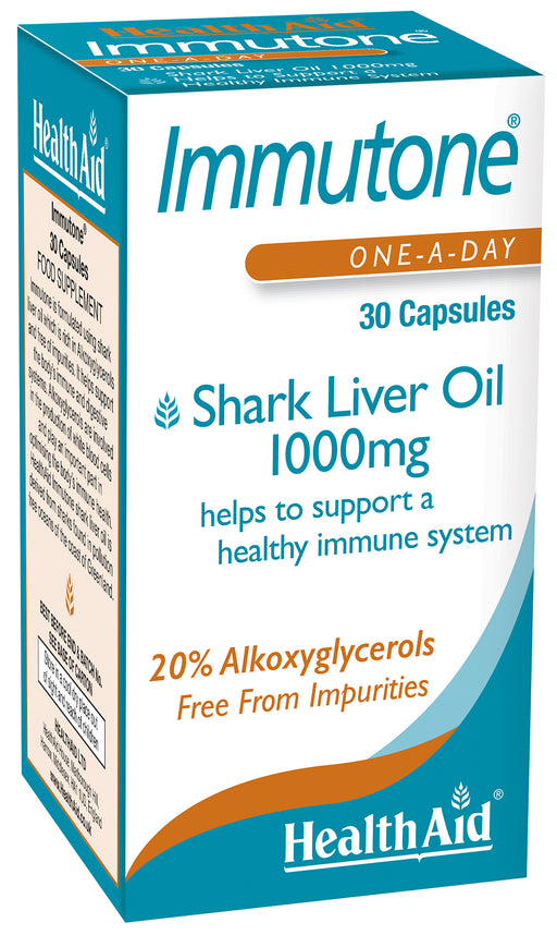 Health Aid Immutone Shark Liver Oil 1000mg 30's - Dennis the Chemist
