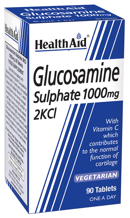 Health Aid Glucosamine Sulphate 1000mg 2KCI 90's - Dennis the Chemist