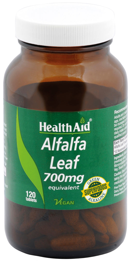 Health Aid Alfalfa Leaf 700mg 120's - Dennis the Chemist