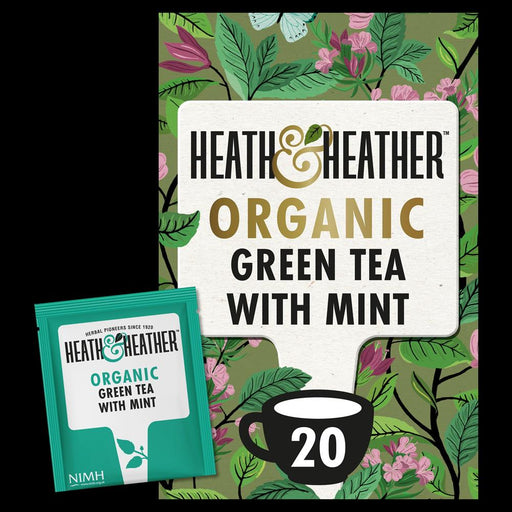Heath and Heather Organic Green Tea with Mint 20's - Dennis the Chemist