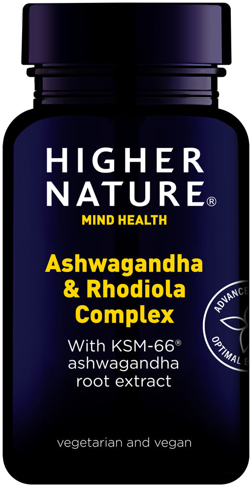 Higher Nature Ashwaganda & Rhodiola Complex 30's - Dennis the Chemist