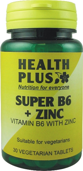 Health Plus Super B6 + Zinc 30 Tablets - Dennis the Chemist