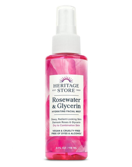 Heritage Store Rosewater & Glycerin Hydrating Facial Mist 118ml - Dennis the Chemist