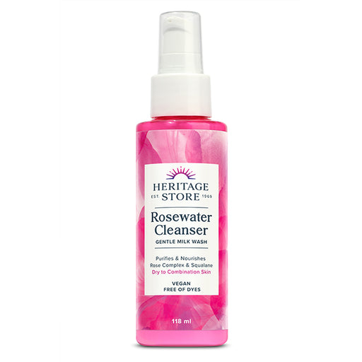 Heritage Store Rosewater Cleanser 118ml - Dennis the Chemist