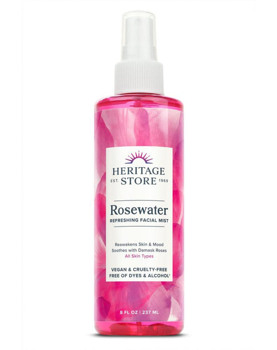 Heritage Store Rosewater Refreshing Facial Mist 237ml - Dennis the Chemist