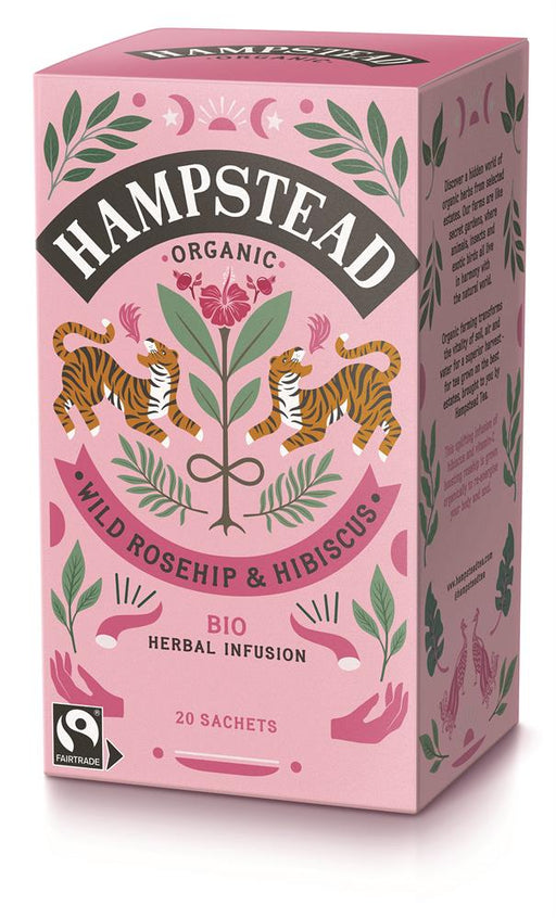 Hampstead Tea Organic Wild Rosehip & Hibiscus Tea 20's - Dennis the Chemist