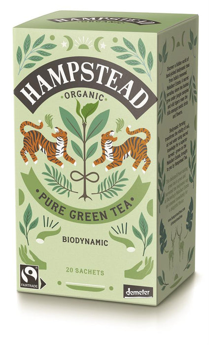 Hampstead Tea Organic Pure Green Tea 20's - Dennis the Chemist