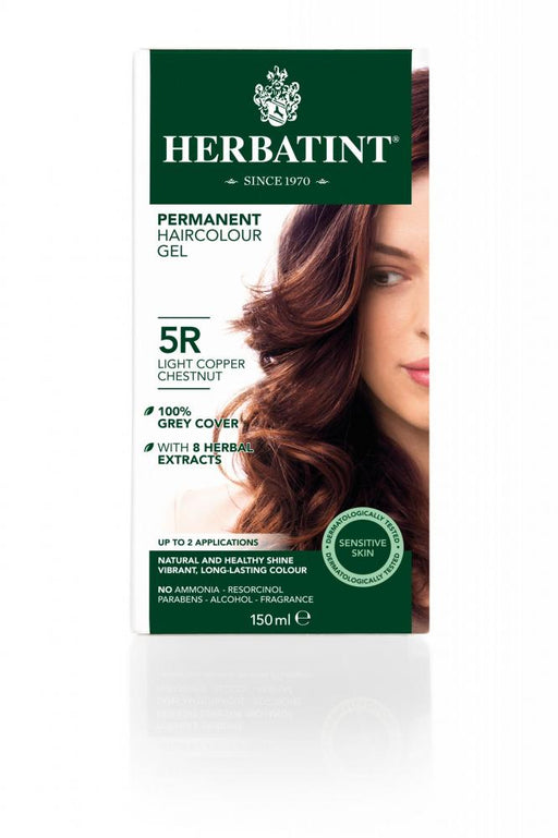 Herbatint Permanent Hair Colour Gel 5R Light Copper Chestnut 150ml - Dennis the Chemist