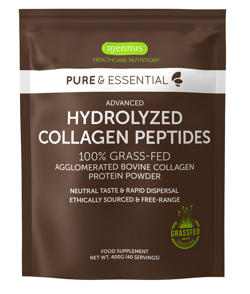 Igennus Pure & Essential Hydrolyzed Collagen Peptides 400g - Dennis the Chemist