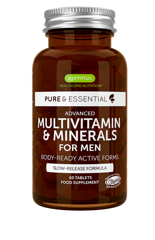 Igennus Pure & Essential Multivitamin & Minerals For Men 60's - Dennis the Chemist