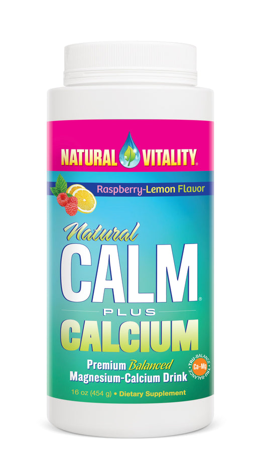 Natural Calm Plus Calcium, Raspberry Lemon - 454g - Dennis the Chemist