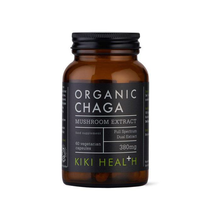 Kiki Health Organic Chaga Mushroom Extract Capsules 60's - Dennis the Chemist