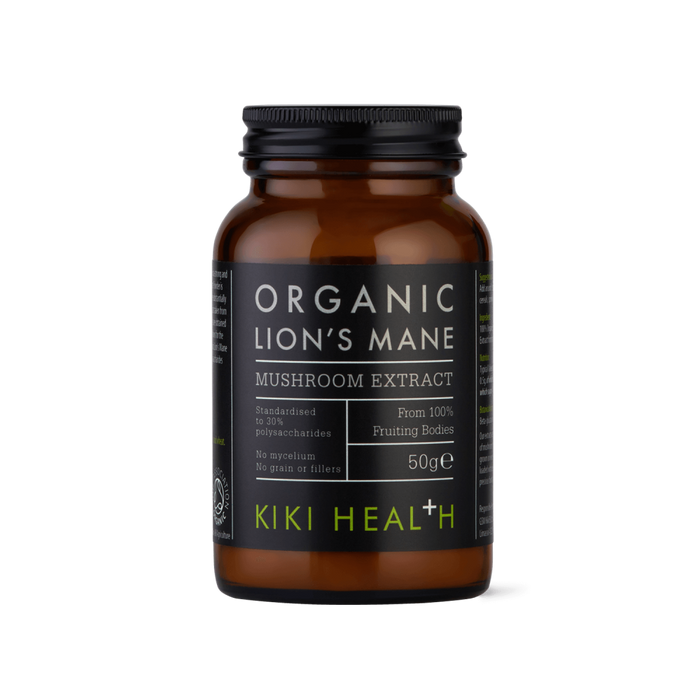 Kiki Health Organic Lion's Mane Mushroom Extract Powder 50g - Dennis the Chemist