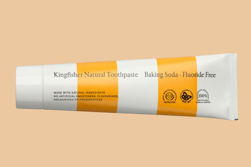 Kingfisher Natural Toothpaste Baking Soda Fluoride Free 100ml - Dennis the Chemist
