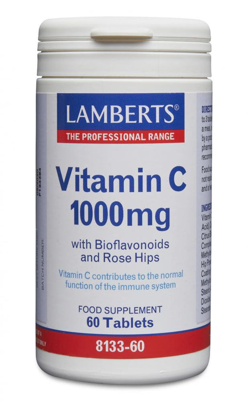 Lamberts Vitamin C 1000mg (with Bioflavonoids and Rose Hips) 60's - Dennis the Chemist