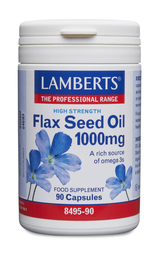 Lamberts Flax Seed Oil 1000mg 90's - Dennis the Chemist