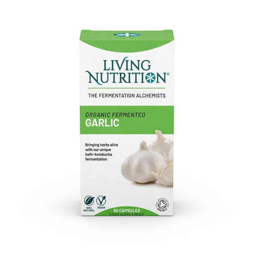 Living Nutrition Organic Fermented Garlic 60's - Dennis the Chemist