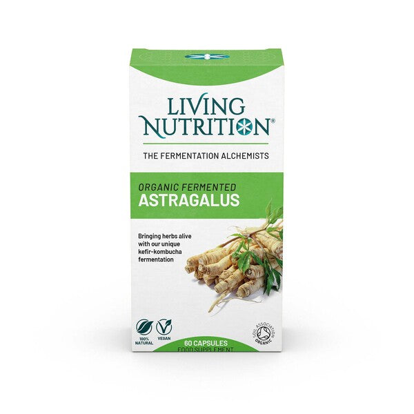 Living Nutrition Organic Fermented Astragalus 60's - Dennis the Chemist