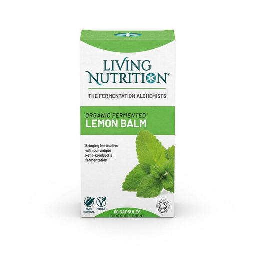 Living Nutrition Organic Fermented Lemon Balm 60's - Dennis the Chemist
