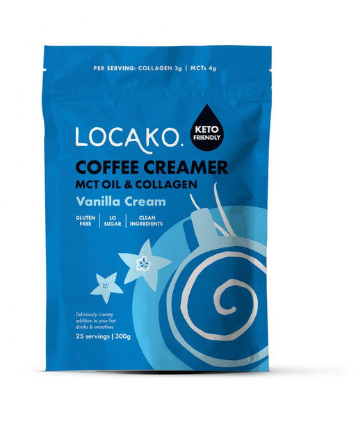 Locako Coffee Creamer MCT Oil & Collagen Vanilla Cream 300g - Dennis the Chemist