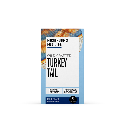 Mushrooms For Life Wild Crafted Turkey Tail 60's (CAPSULES) - Dennis the Chemist