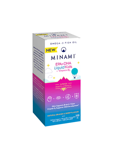 Minami EPA+DHA Liquid Kids + Vitamin D3 100ml - Dennis the Chemist