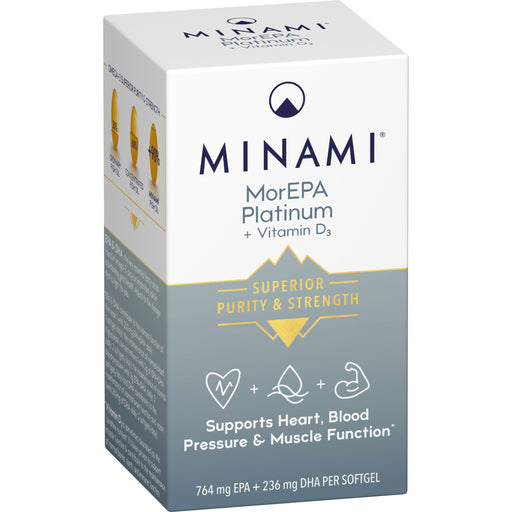 Minami MorEPA Platinum Elite + 1000IU Vitamin D3 60's - Dennis the Chemist