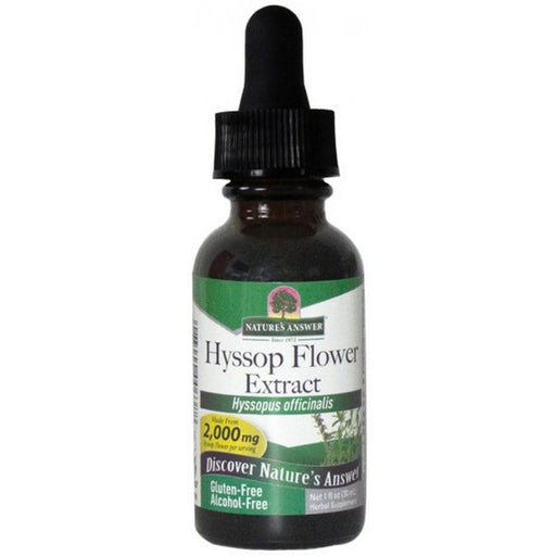 Nature's Answer Hyssop Flower Extract 30ml - Dennis the Chemist