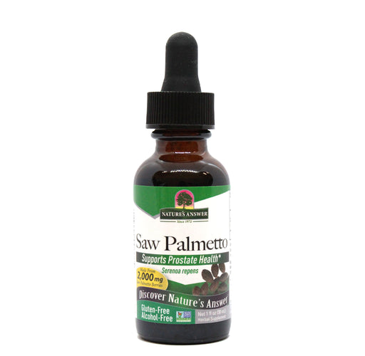 Nature's Answer Saw Palmetto Extract (Alcohol Free) 30ml - Dennis the Chemist