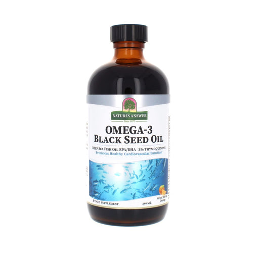 Nature's Answer Omega-3 Black Seed Oil 240ml - Dennis the Chemist