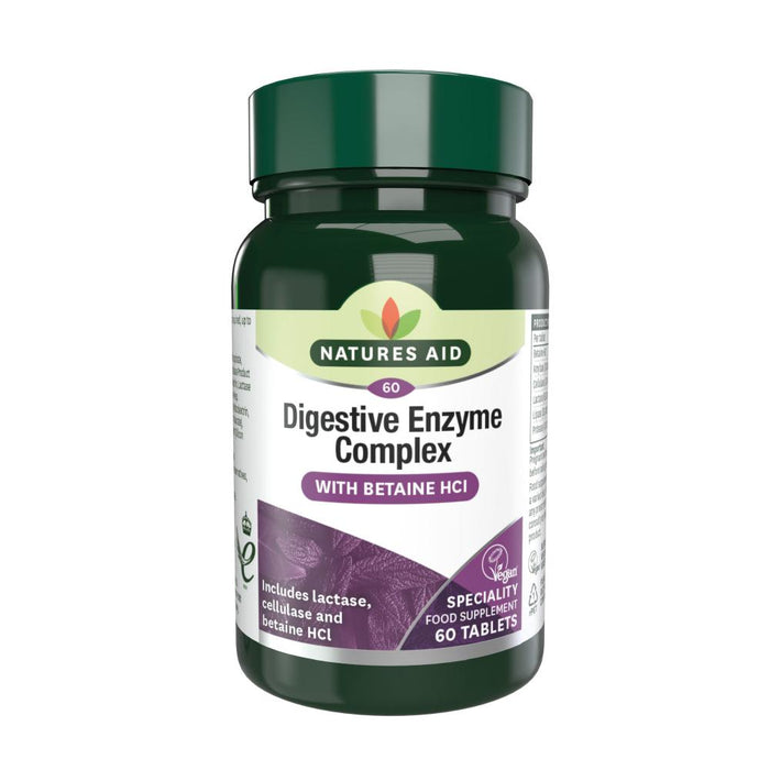 Natures Aid Digestive Enzyme Complex (with Betaine HCl) 60's - Dennis the Chemist