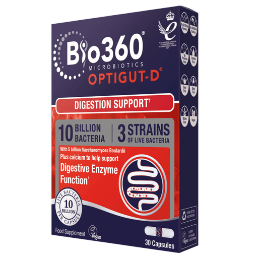 Natures Aid Bio360 OptiGUT-D Digestion Support 30's - Dennis the Chemist