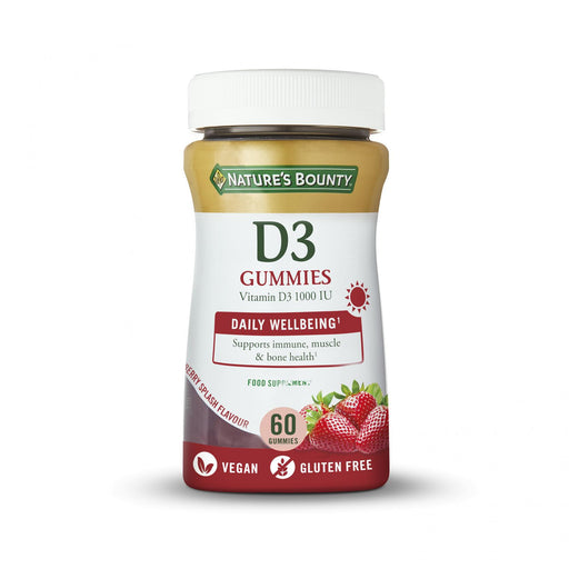 Nature's Bounty D3 Gummies Vitamin D3 1000IU 60's - Dennis the Chemist