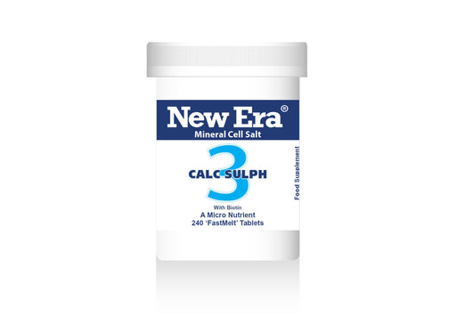 New Era No. 3. Calc. Sulph. (Calcium Sulphate) 240's - Dennis the Chemist