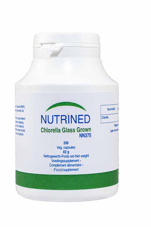 Nutrined Chlorella Glass Grown 200's - Dennis the Chemist