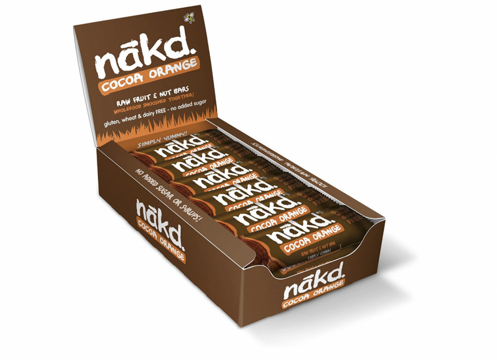 Nakd Cocoa Orange 18 x 35g Bar (CASE) - Dennis the Chemist