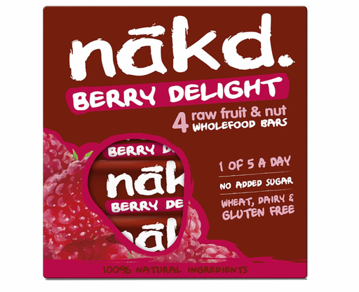 Nakd Berry Delight Bar 4 x 35g Multi-Pack - Dennis the Chemist