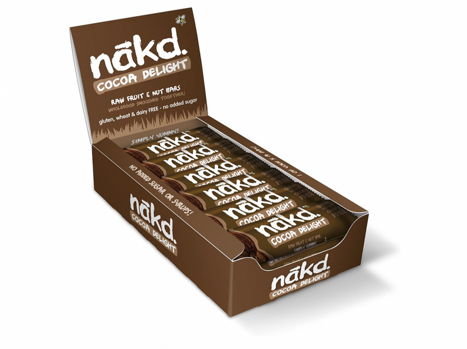 Nakd Cocoa Delight 18 x 35g Bar (CASE) - Dennis the Chemist