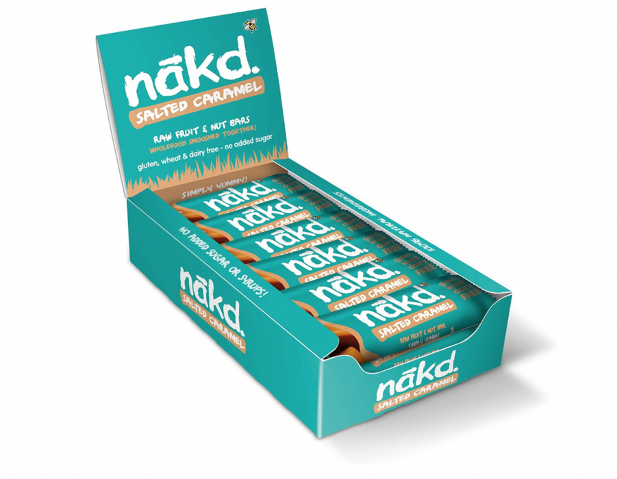 Nakd Salted Caramel 18 x 35g Bar (CASE) - Dennis the Chemist