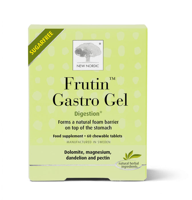 New Nordic Frutin Gastro Gel 60 Chewable Tablets - Dennis the Chemist