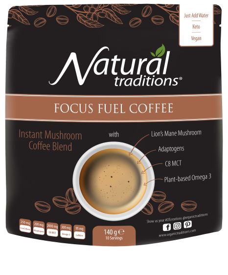 Natural Traditions Focus Fuel Coffee 140g - Dennis the Chemist