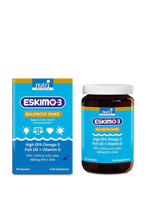 Nutri Advanced Eskimo-3 Balanced Mind 50's (Formerly Eskimo Advanced EPA) - Dennis the Chemist