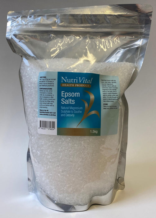 Nutrivital Epsom Salts 1.5kg - Dennis the Chemist