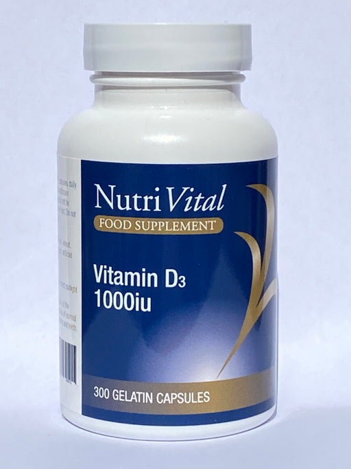 Nutrivital Vitamin D3 1000IU 300's - Dennis the Chemist
