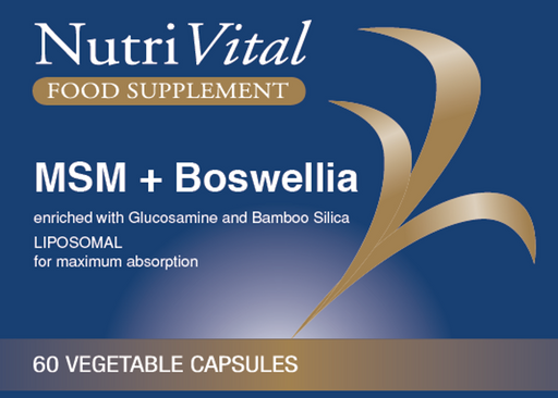 Nutrivital MSM + Boswellia Liposomal 60's - Dennis the Chemist