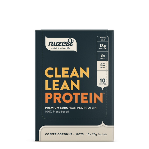 Nuzest Clean Lean Protein Coffee Coconut + MCTs 25g x 10 (CASE) - Dennis the Chemist